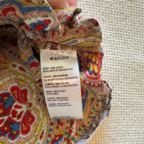 Cleobella Multicolor Paisley High Waist Shorts - Picture 4 of 4